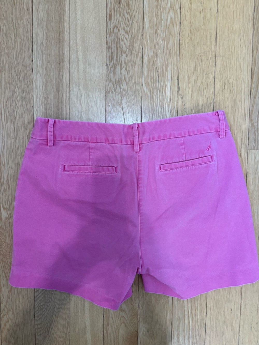 Nautica Pink Chino Shorts Women Mid Rise Cotton Preppy Summer 8 - Picture 7 of 7
